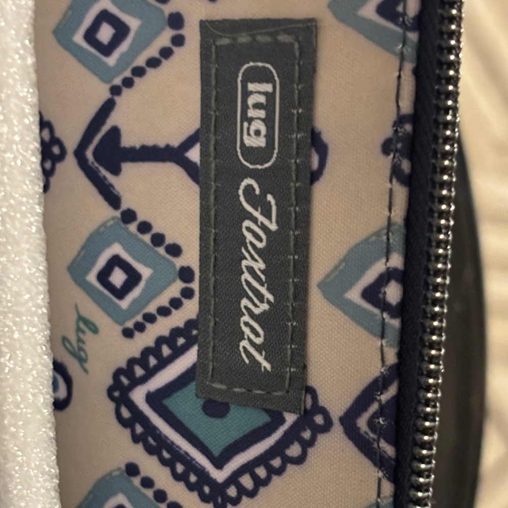 Lug Quilted Navy Wallet with Strap - Picture 7 of 16